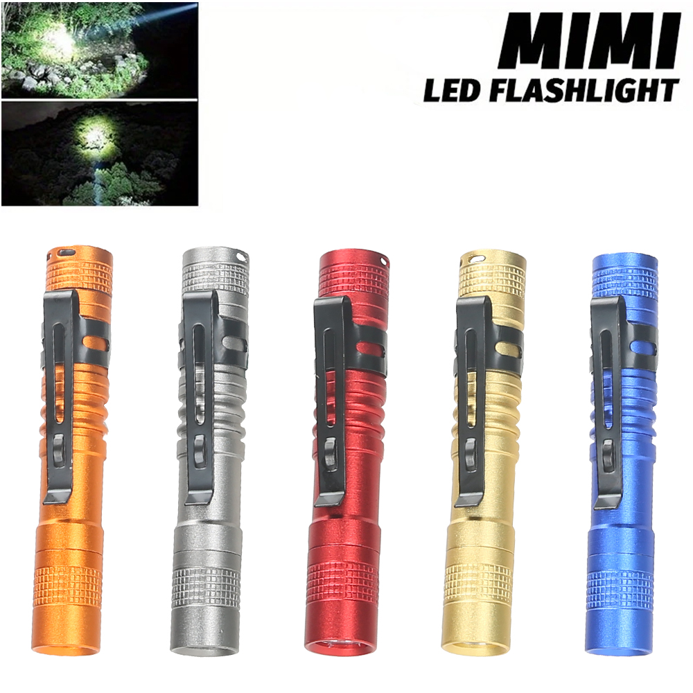 Outdoor Camping Decor - Мини-портативный светодиодный фонарик-ручка с зажимом, ультра