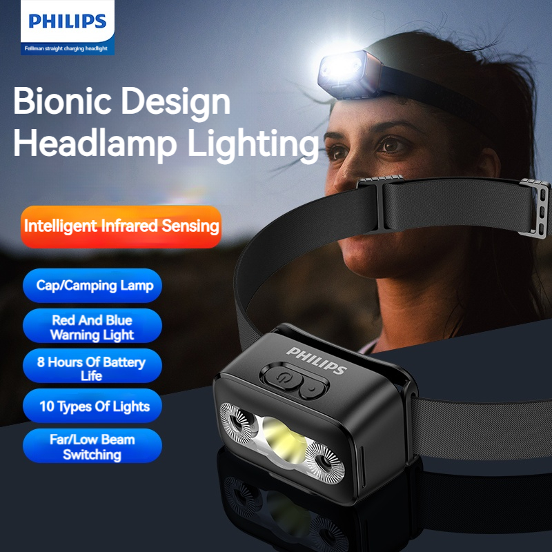 Outdoor Camping Decor - Philips светодиодный налобный фонарь с датчиком,