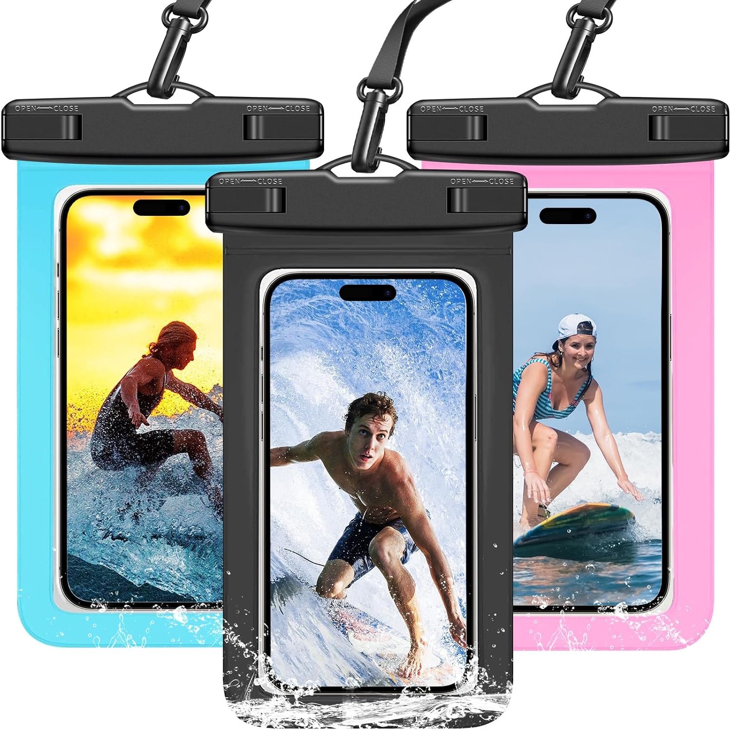 Outdoor Camping Bag - Набор из 3 разноцветных водонепроницаемых чехлов