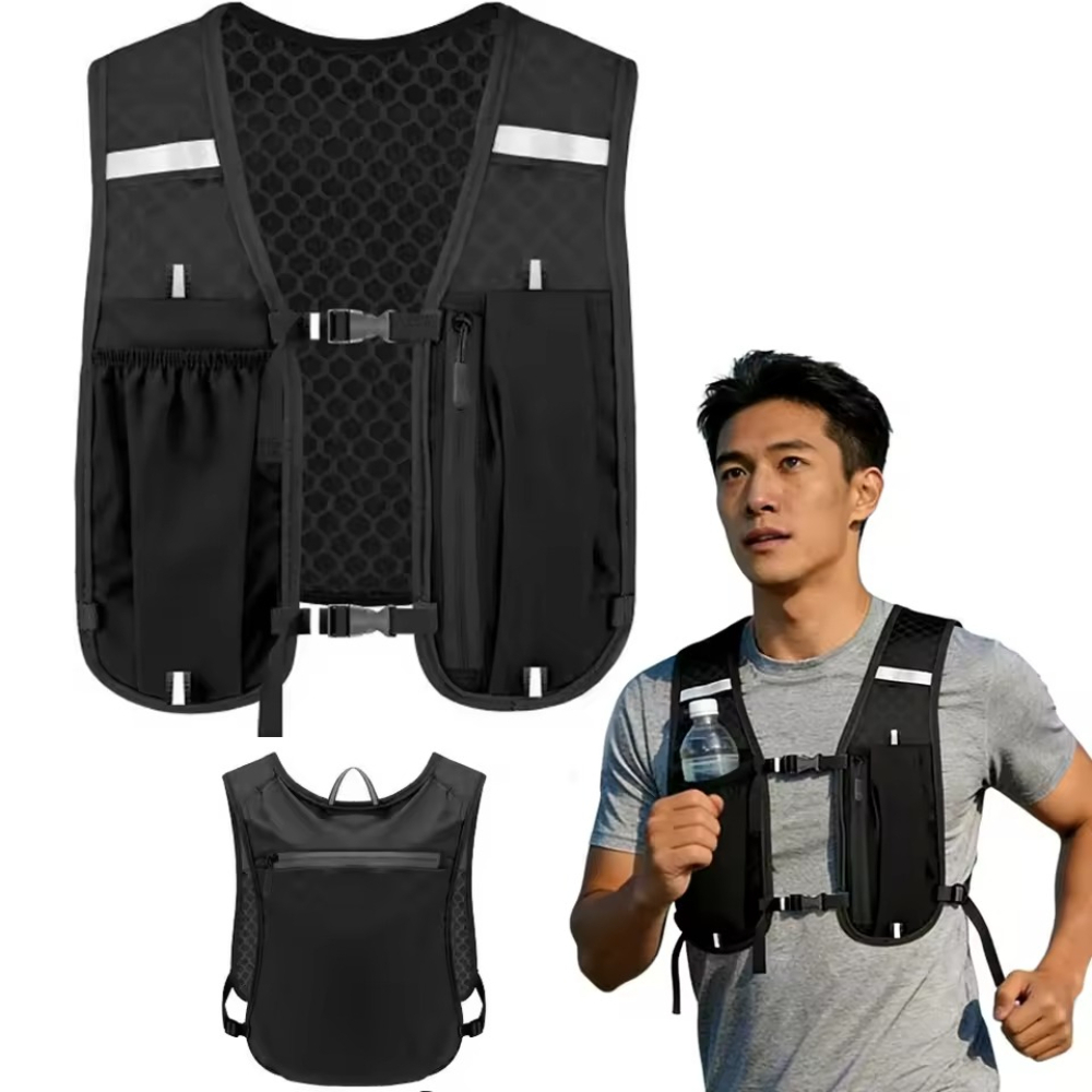 Outdoor Camping Vest - Водонепроницаемый дышащий жилет-рюкзак для бега и