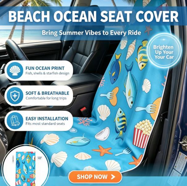 Outdoor Camping Floor Mat - Пляжное полотенце-накидка на сиденье автомобиля 2-в-1: