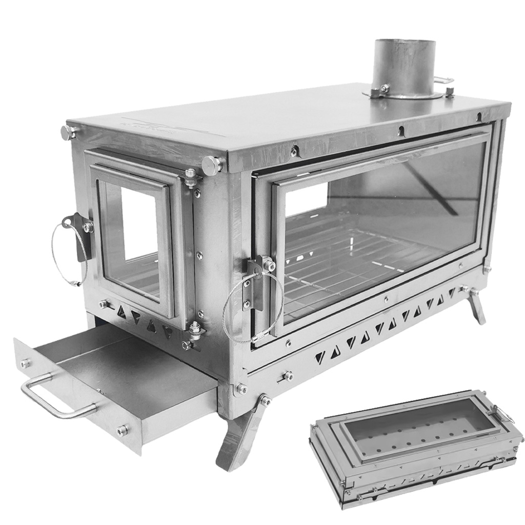 Outdoor Camping Fireplace - Палаточная печь DANCHEL T3 Titanium, складная