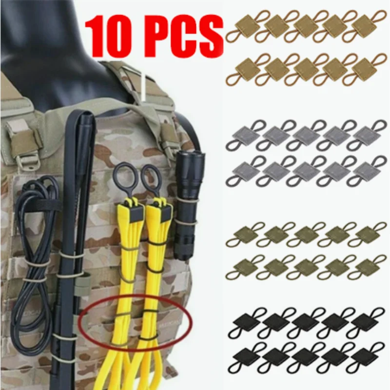 Outdoor Camping Youtube - 10 шт. эластичных крепежных пряжек MOLLE