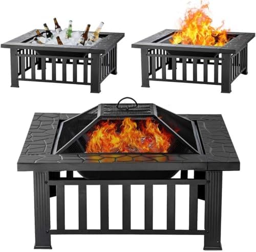 Outdoor Camping Fireplace - Металлический стол-очаг для патио, двора, сада,