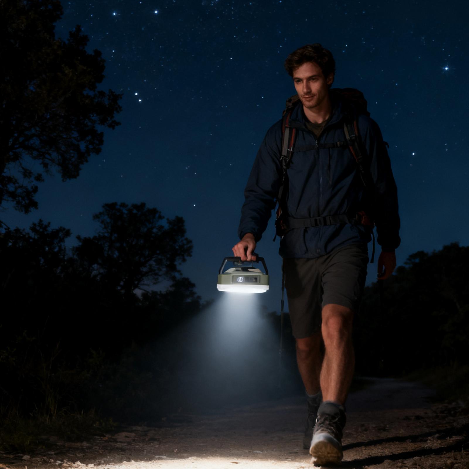Outdoor Camping Jobs - Кемпинговый фонарь, перезаряжаемый магнитный бесступенчатый затемняющий