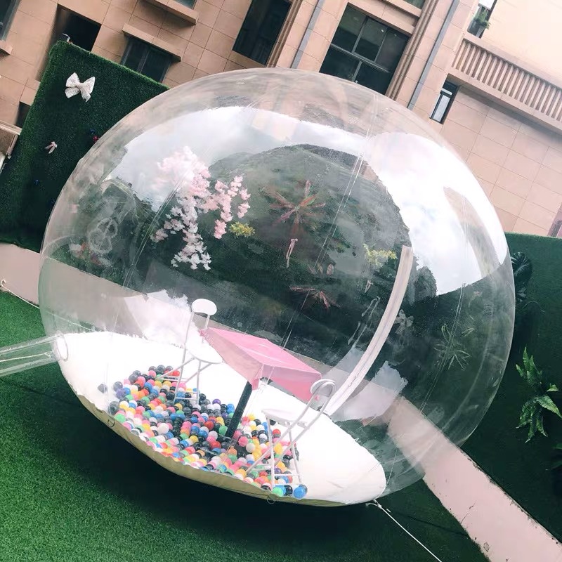 Outdoor Camping Exhibition - Надувная прозрачная купольная палатка Igloo, 360