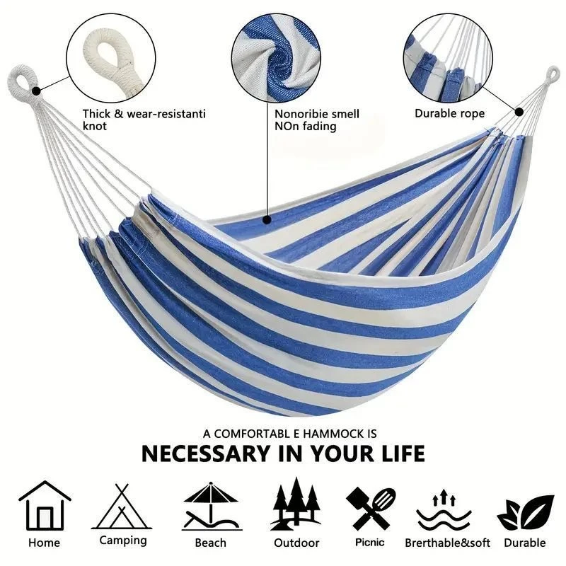 Холщовый гамак без деревянных  – обзор и цена Bed Outdoor Camping