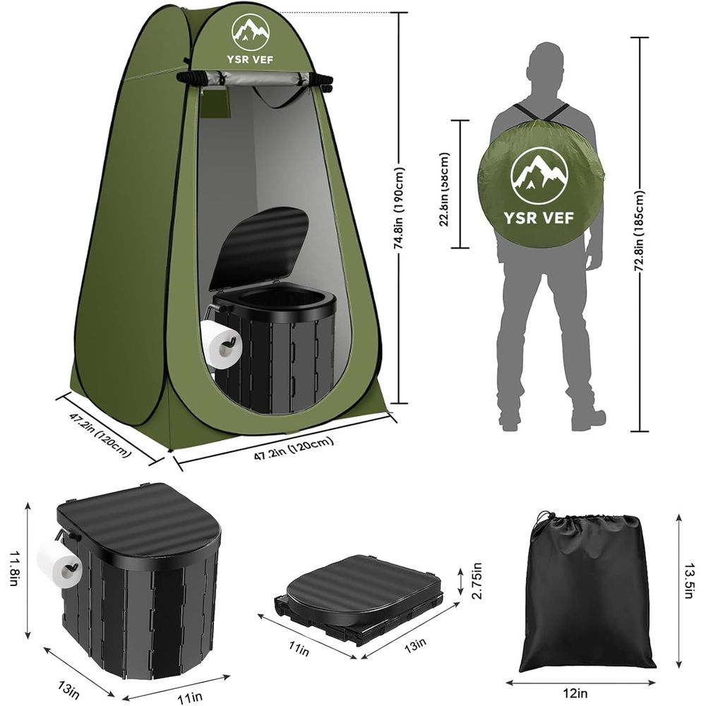 Портативный туалетный набор, п – обзор и цена Outdoor Camping Bag
