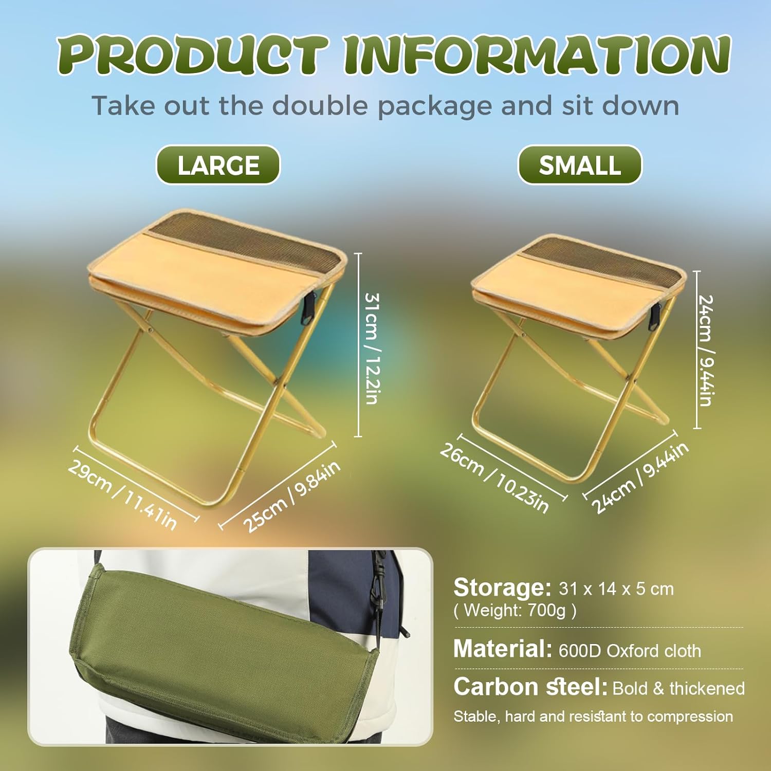 Портативное складное кресло дл – обзор и цена Outdoor Camping Loveseat