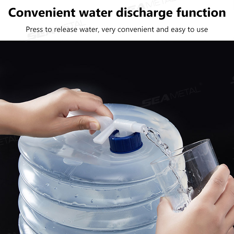 Складное ведро SEAMETAL 5-15 л – обзор и цена Outdoor Camping Water Tank