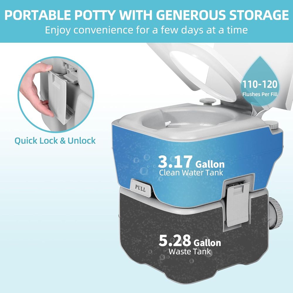Портативный туалет YITAMOTOR д – обзор и цена Portable Camp Toilet