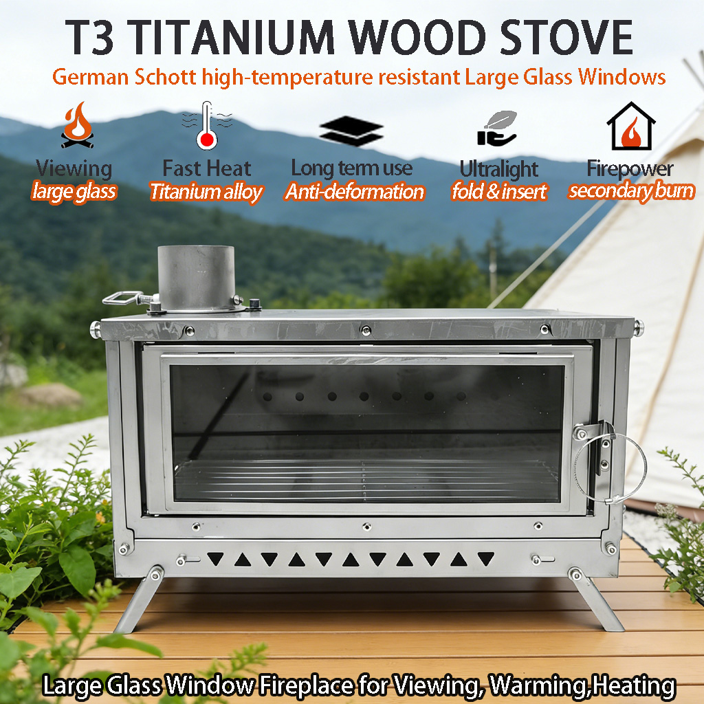 Палаточная печь DANCHEL T3 Tit – обзор и цена Outdoor Camping Fireplace
