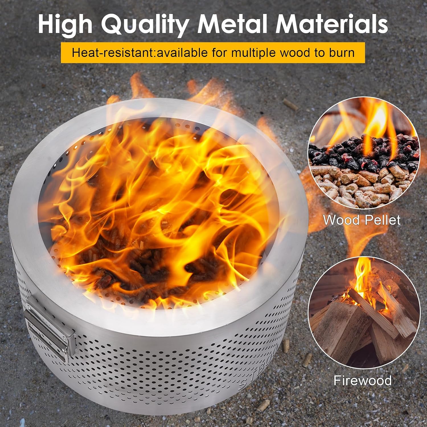 20-дюймовое большое костровое  – обзор и цена Outdoor Camping Fireplace