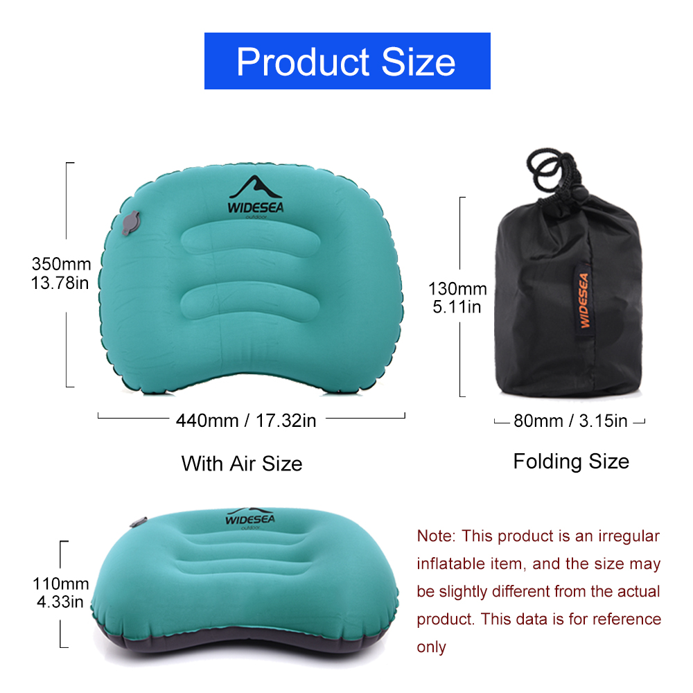 Портативная надувная подушка W – обзор и цена Camp Pillow Compressible
