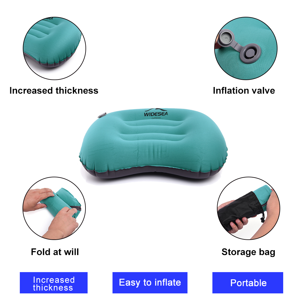 Портативная надувная подушка W – обзор и цена Camp Pillow Compressible