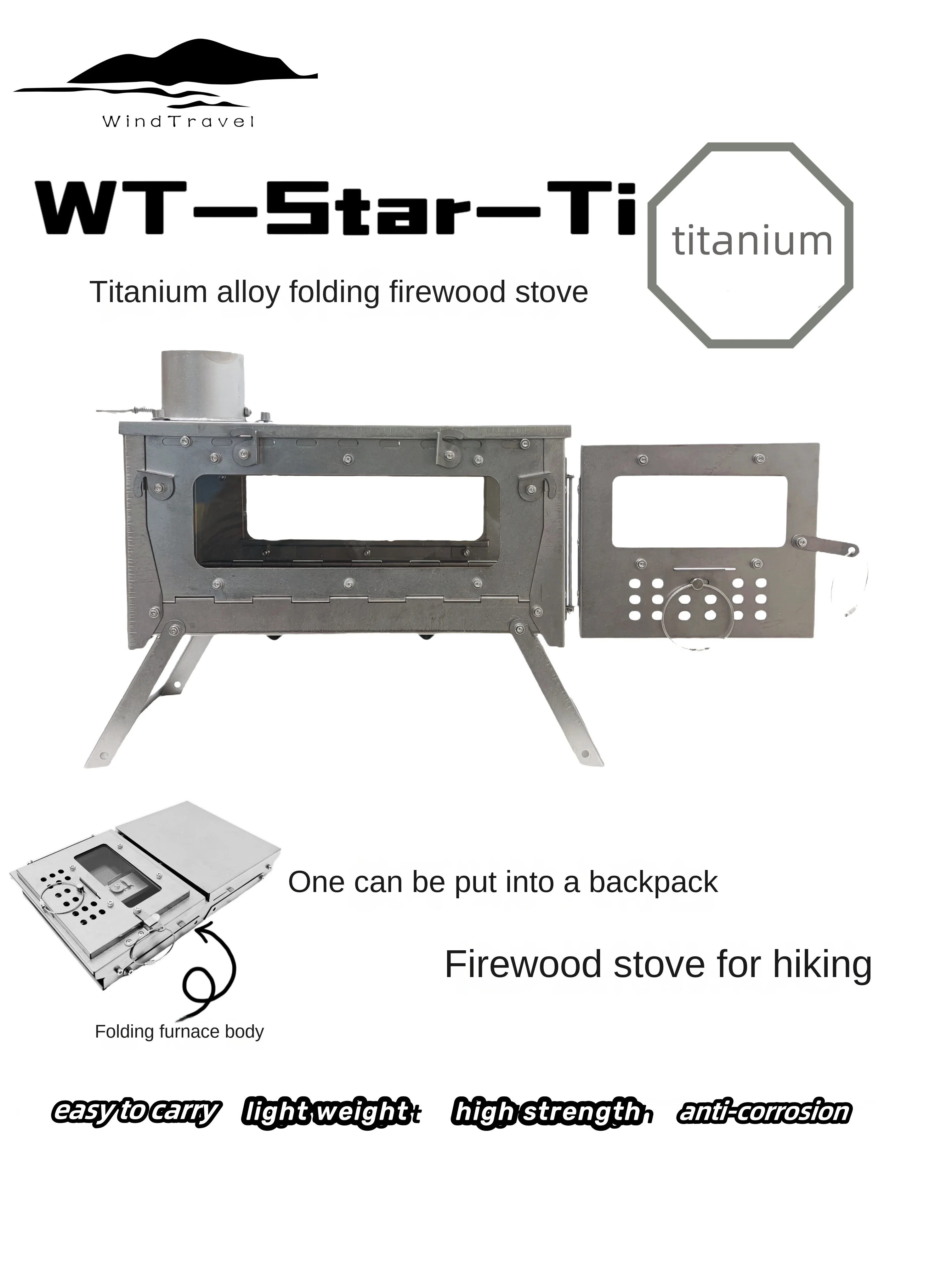 Складная печь из титанового сп – обзор и цена Outdoor Camping Gas Heater