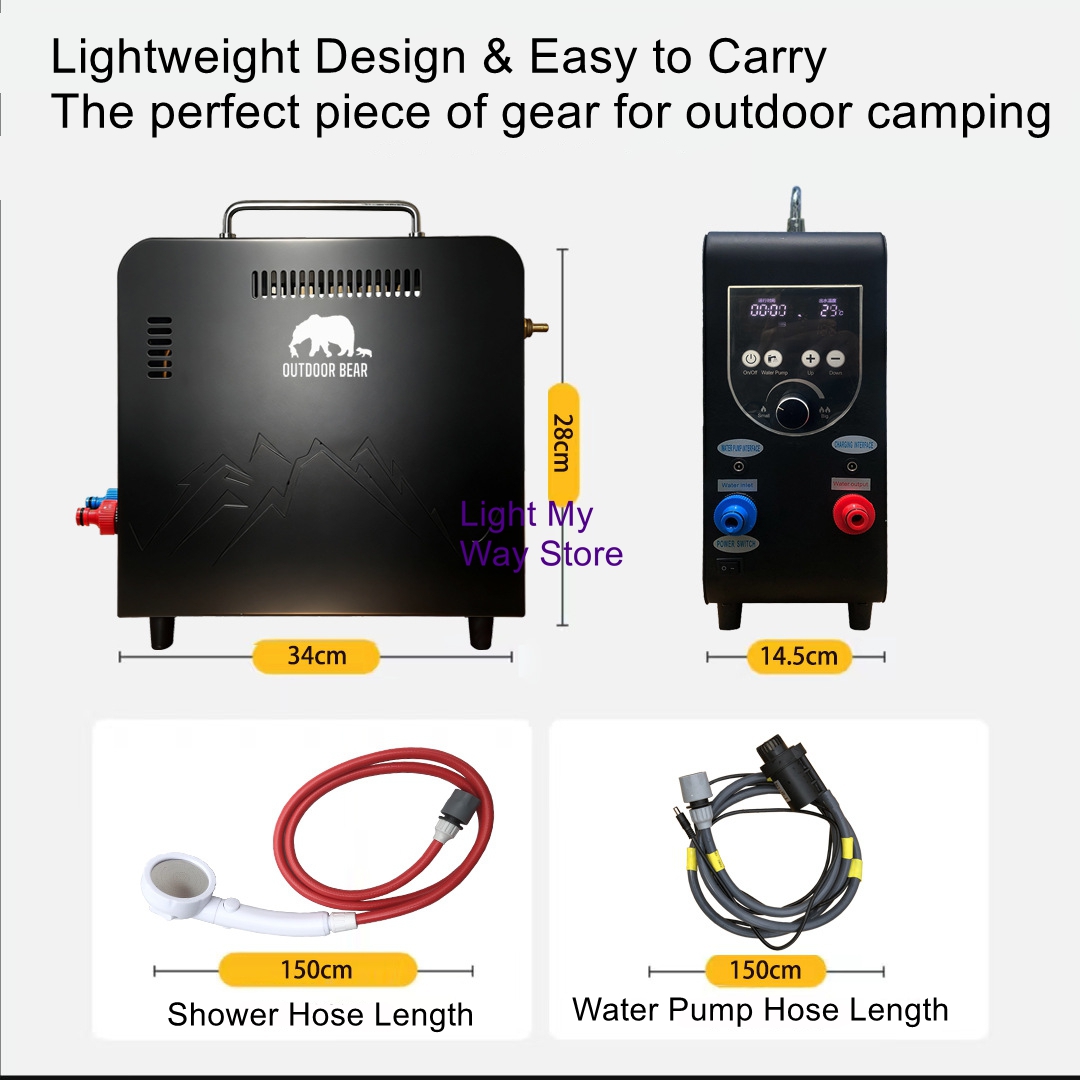 Портативный газовый водонагрев – обзор и цена Outdoor Camping Gas Heater