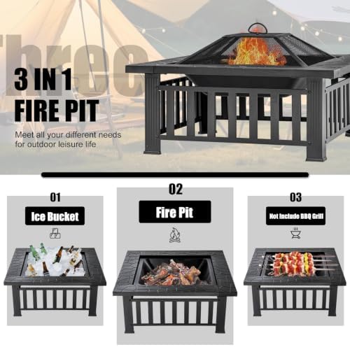 Металлический стол-очаг для па – обзор и цена Outdoor Camping Fireplace