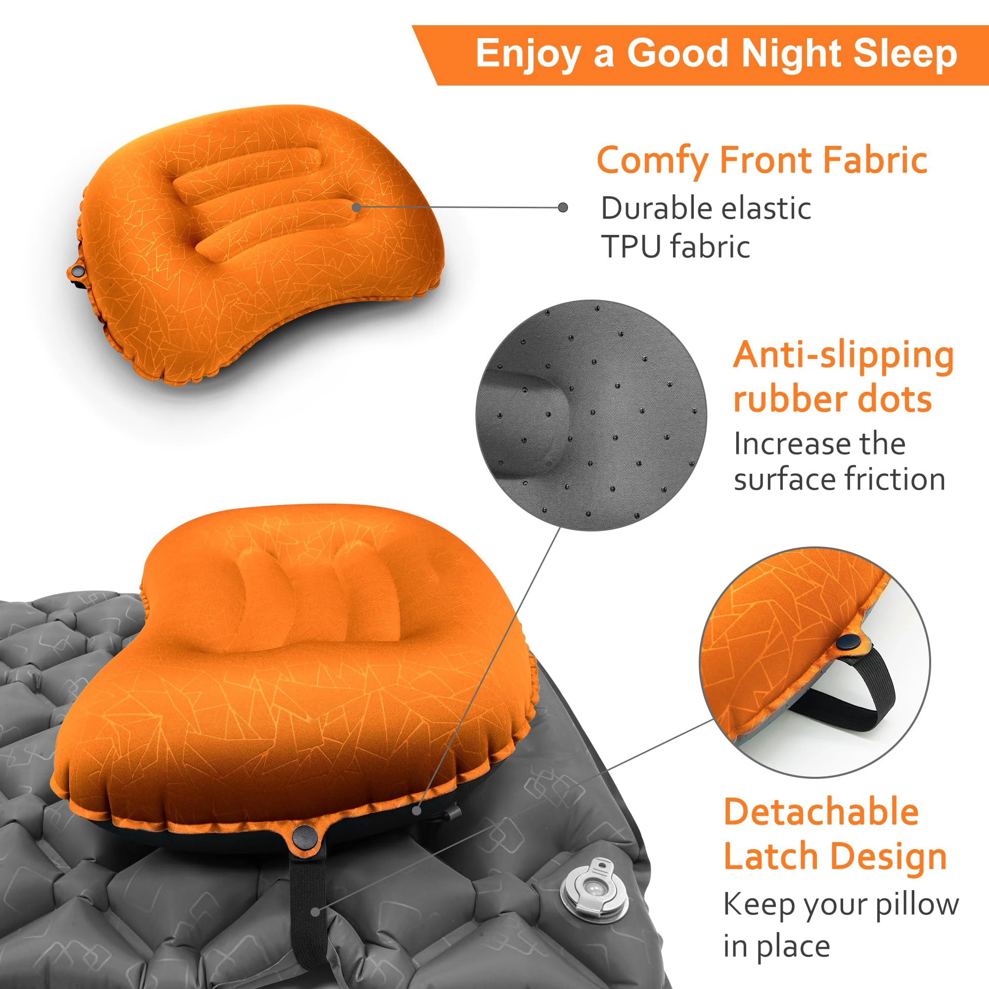 1 шт. ультралегкая надувная по – обзор и цена Camp Pillow Compressible