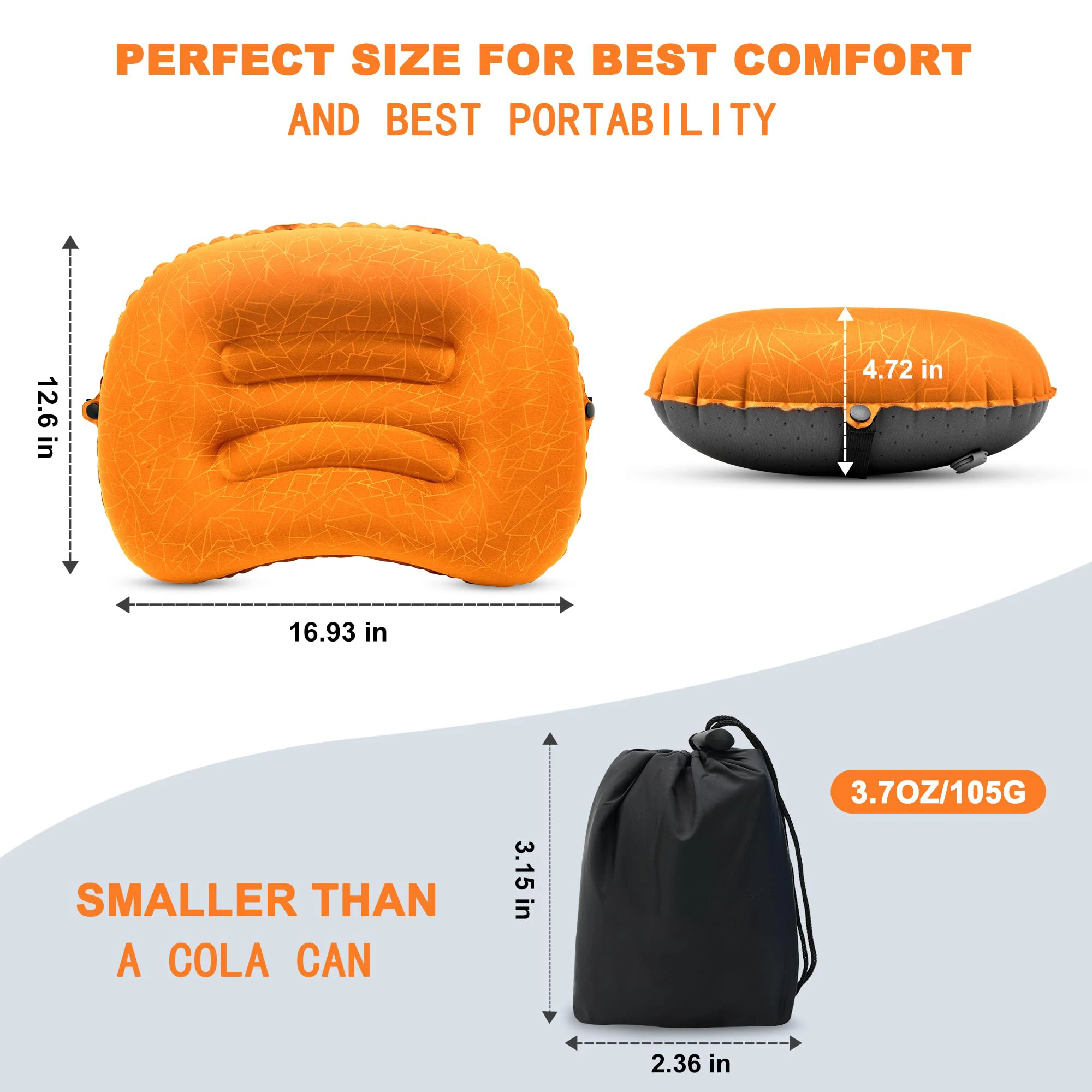 1 шт. ультралегкая надувная по – обзор и цена Camp Pillow Compressible